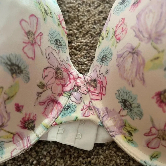 Secret Treasures 52469 Women Floral Light Lined Back Smoothing T Shirt Bra 40DDD - Picture 8 of 13